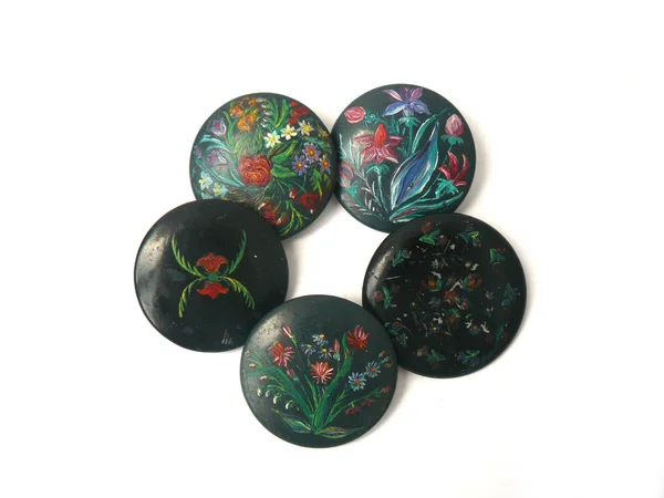 Buttons Button Set Vintage Buttons Multi Colored Buttons Old Buttons — Stock Photo, Image