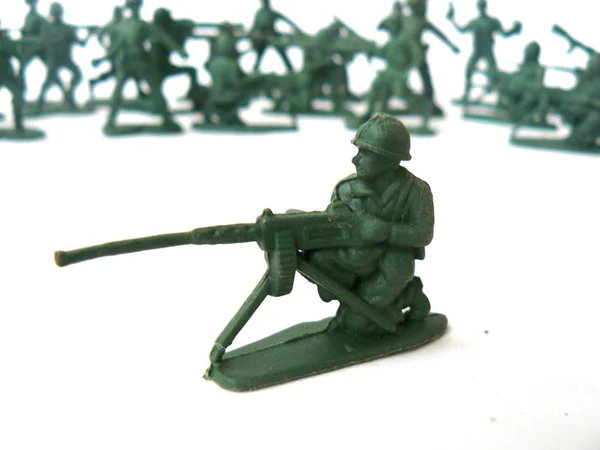 Toy soldiers, Soldiers, set soldiers, Plastic soldiers, Model soldiers, Green soldiers, Vintage soldiers, Army, Soviet army, Soviet vintage, USSR, White background, Close-up, Headstock stock image, Nostalgishop