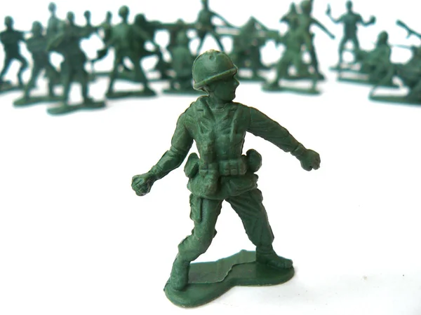 Toy Soldiers Soldiers Set Soldiers Plastic Soldiers Model Soldiers Green Stock Picture