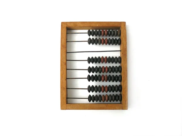 Régi Abacus Fából Készült Abacus Vintage Abacus Headstock Állomány Képet — Stock Fotó