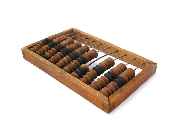 Gamla Abacus Trä Abacus Vintage Abacus Spindelhuset Lager Bild Antika — Stockfoto