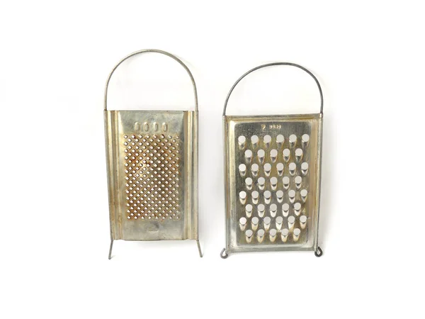 Vintage grater. Cheese grater. Rapid grater Cheese shredder. Vegetable grater. Headstock stock image, White background, Close-up, USSR, Soviet vintage, Headstock stock image, Nostalgishop