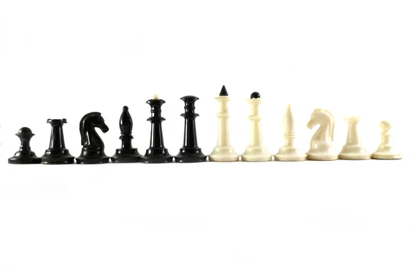 Šachy Šachové Figurky Šachový Box Dřevěné Šachy Plastové Šachy Staré — Stock fotografie