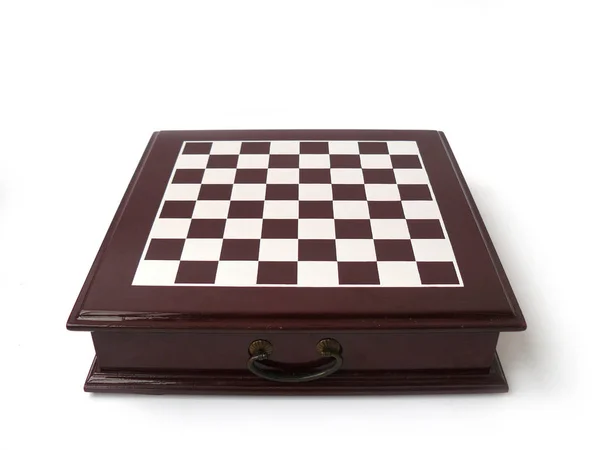 Chess Chess Pieces Chess Box Wooden Chess Plastic Chess Old — Stock Photo, Image