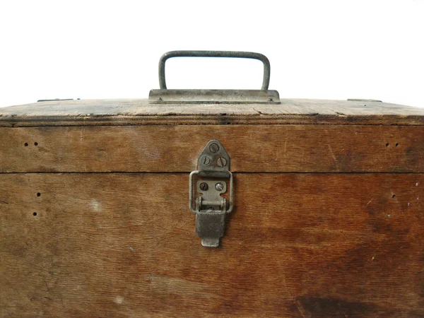 Caja Madera Caja Vintage Caja Pequeña Caja Antigua Caja Antigua —  Fotos de Stock