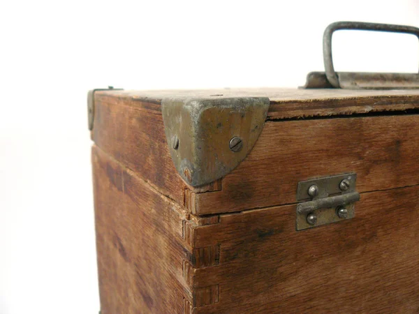 Tahta Kutu Vintage Kutu Küçük Kutu Eski Kutu Antika Kutu — Stok fotoğraf