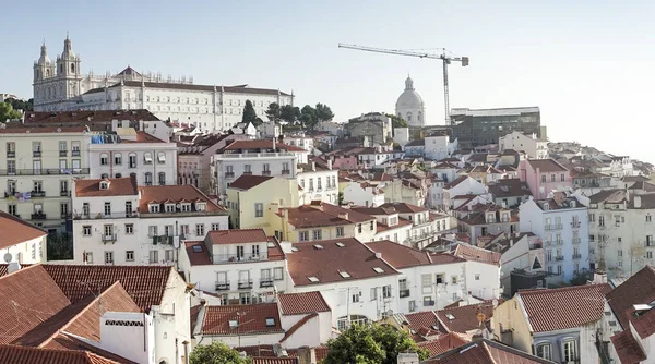 Uitzicht Charmante Alfama Tijdens Zonnige Dag Lissabon Portugal — Stockfoto