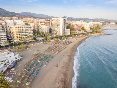 Costa del Sol Marbella, Endülüs, İspanya havadan görünümü