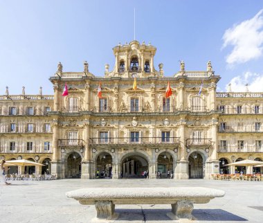 Salamanca, İspanya İspanyolca Plaza Mayor Ana Meydanı denilen