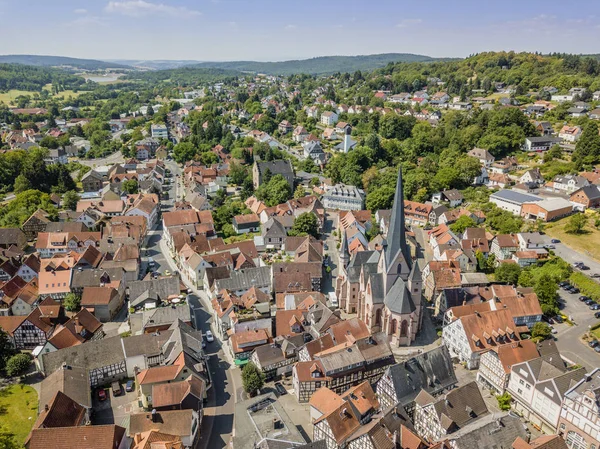 Vista Aérea Encantadora Ciudad Schotten Hesse Alemania —  Fotos de Stock