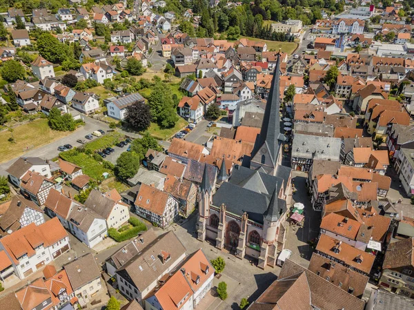 Vista Aérea Encantadora Ciudad Schotten Hesse Alemania —  Fotos de Stock