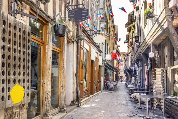 Rua Estreita Troyes Capital Champanhe França — Fotografia de Stock