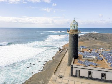 Fuerteventura, Kanarya Adaları, İspanya güneyinde yer alan Punta Jandia deniz feneri