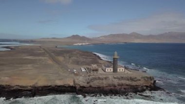 Fuerteventura, Kanarya Adaları, İspanya güneyinde yer alan Punta Jandia deniz feneri