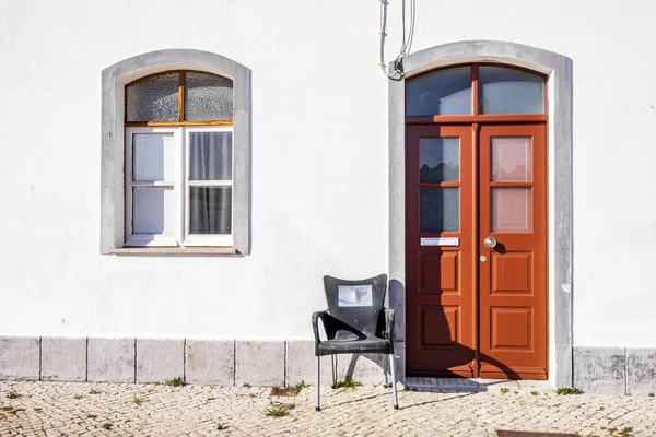 Inträde till det traditionella portugisiska fiske huset i Algarve — Stockfoto