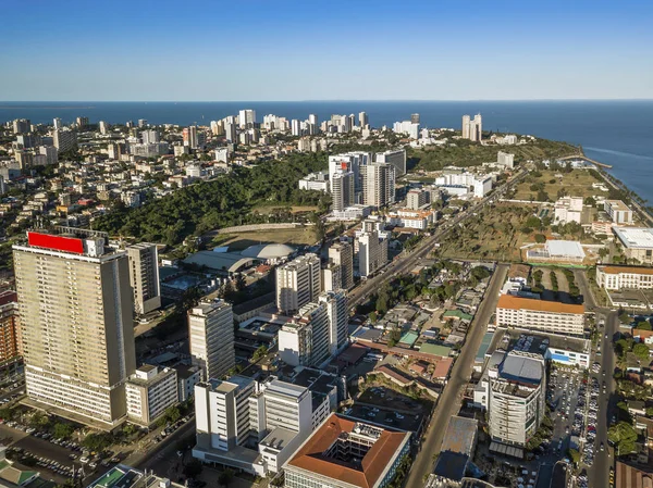 アフリカ、モザンビークの首都マプトの航空写真 — ストック写真