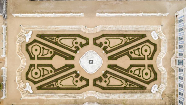 Vista aérea del jardín en el Palacio Nacional de Queluz, Portugal —  Fotos de Stock