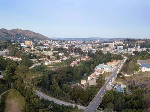 Centrum av Mbabane-huvudstad i Swaziland, Afrika — Stockfoto