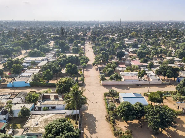 Вид з повітря Matola, передмістя Мапуту, столиця Mozamb — стокове фото