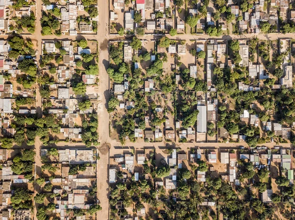 Vista aérea de Matola, suburbios de Maputo, capital de Mozamb — Foto de Stock