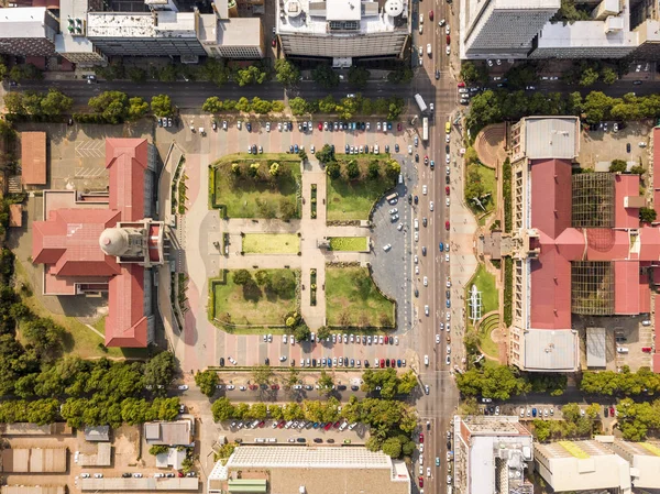 Vista aérea da prefeitura de Tshwane e Museu de História Natural i — Fotografia de Stock
