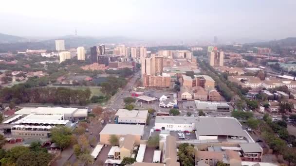 Pretoria Panorama Obytnými Předměstími Prvním Plánu Jižní Afrika — Stock video