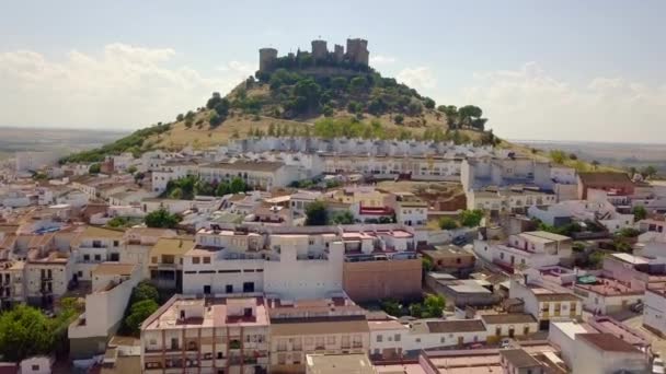 Almovodar del Rio 'daki ünlü şato, Cordoba ili, İspanya — Stok video