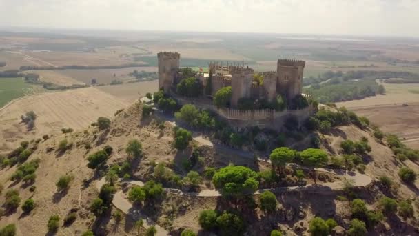 Famoso castillo en Almodovar del Río, provincia de Córdoba, España — Vídeos de Stock
