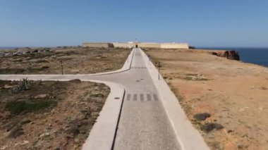 Sagres Kalesi 'nin havadan görünüşü, Algarve, Portekiz
