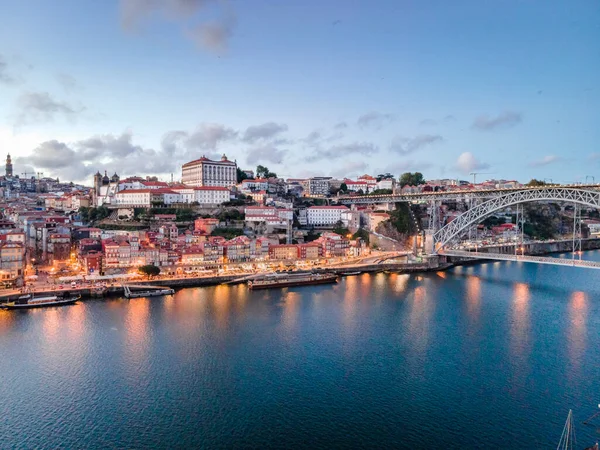 Historische Architektur Fluss Douro Porto Bairro Ribeira Portugal — Stockfoto