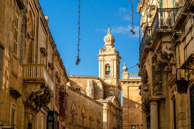 Mdina, Rabat ve Malta 'nın Akdeniz mimarisi