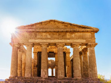 Sicilya, İtalya Adası üzerinde Agrigento'da Concordia Tapınağı