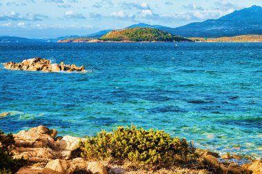 Capriccioli Beach, Costa Smeralda, Sardunya, İtalya