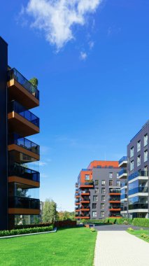 Karmaşık yapı konut mimari. Ve açık hava tesisleri.