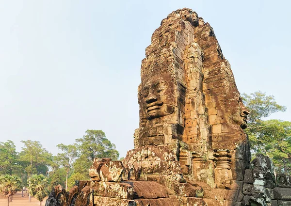 Face Prasat Bayon Dans Complexe Temple Angkor Thom Siem Reap — Photo