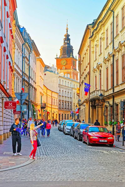 Мбаппе Польша Мая 2014 Года Люди Улице Брацка Старом Городе — стоковое фото