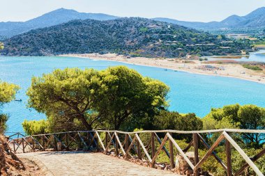Yolu Chia Beach Bizanslılar denize sıfır, Sardunya, İtalya