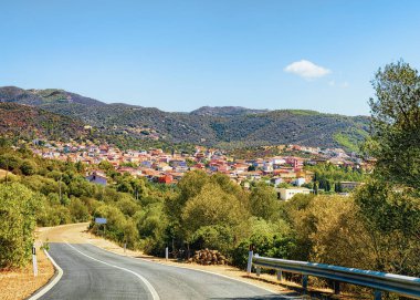 Güzel yol Teulada, Cagliari eyaletinin, Sardunya, İtalya