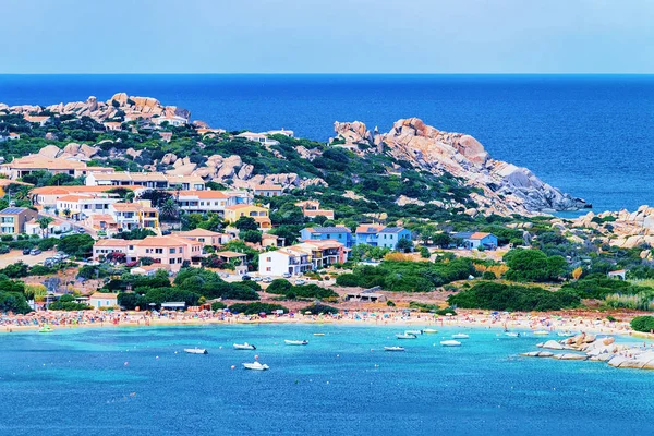 Strand Földközi Tengerre Capo Testa Santa Teresa Gallura Szardínia Olaszország — Stock Fotó