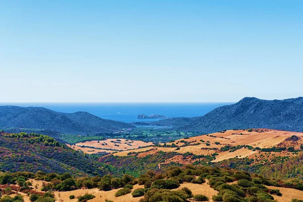 Paesaggio Con Montagne Teulada Provincia Cagliari Sardegna — Foto Stock