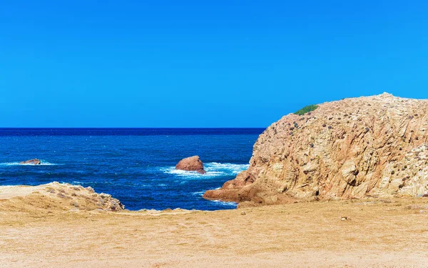 Küste Von Capo Pecora Strand Mittelmeer Sardinien Italien — Stockfoto