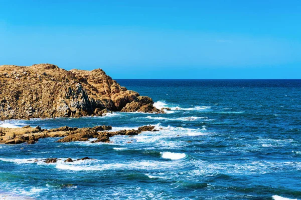 Côte Capo Pecora Plage Mer Méditerranée Sardaigne Île Italie — Photo