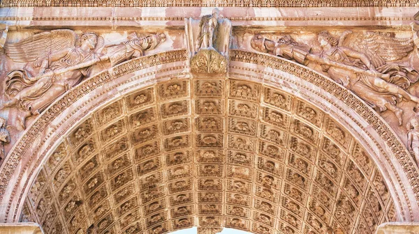 Fragmento Arco Constantino Roma Itália — Fotografia de Stock