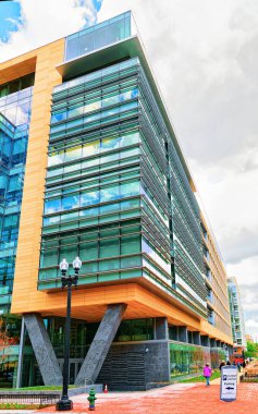 Washington DC, Amerika Birleşik Devletleri - 2 Mayıs 2015: Bina Washington, ABD Uluslararası Para Fonu. Herbert Hoover Sekreter ticaret olan ve daha sonra Başkan sonra değiştirildi.