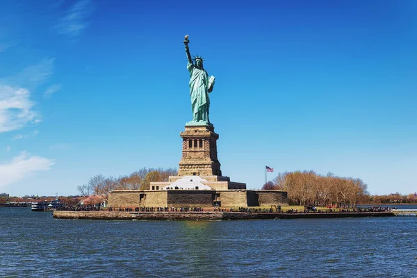 Liberty Island Statue Upper New York Bay New York City — Foto de Stock