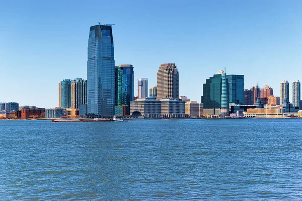 New Jersey Skyline Usa Hudson River Stock Picture