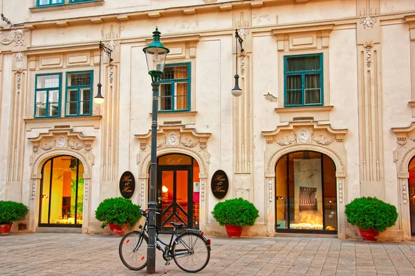 Vienna, Avusturya - 31 Ağustos 2013: Bisiklet üzerinde Stephansplatz Viyana, Avusturya.