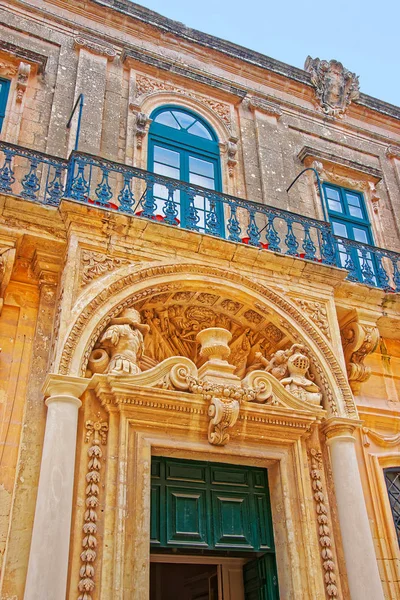 Dekorace Banca Giuratale Mdina Malta — Stock fotografie