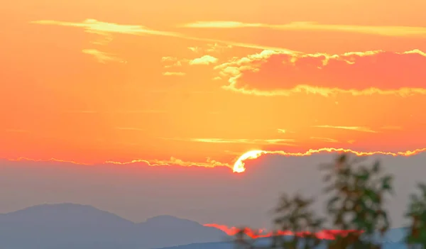 Akşamları Güzel Gün Batımı — Stok fotoğraf