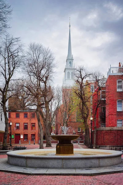 Çeşme Eski Kuzey Kilisesinde Downtown Boston Massachusetts Amerika Birleşik Devletleri — Stok fotoğraf